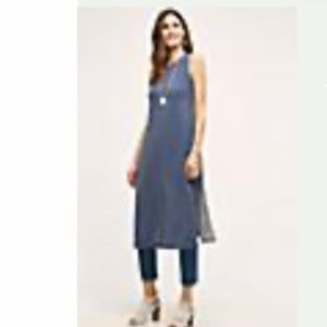 Anthropologie Tunic size small grey and purple